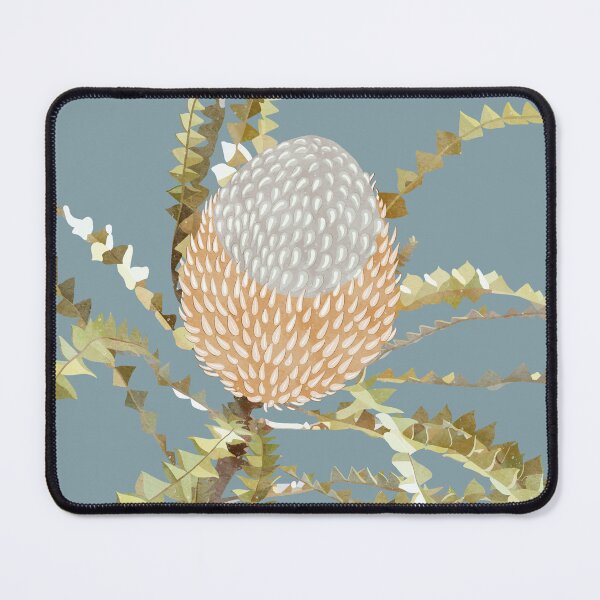 Item preview, “Banksia” | Dusty Blue Background designed and sold by LiseHoltArt.