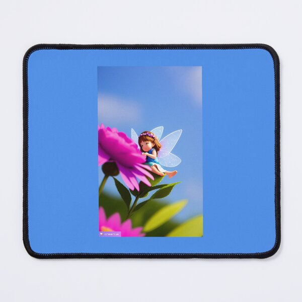 Item preview, Fairy examining a fuschia flower designed and sold by RADRussell.