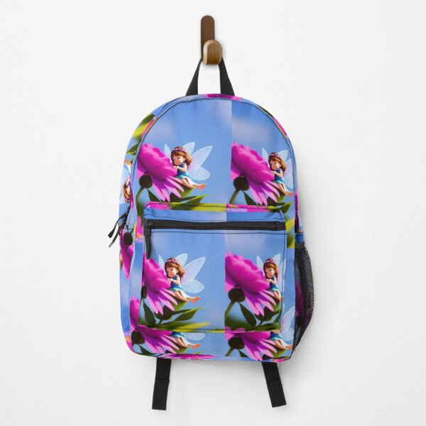 Item preview, Fairy examining a fuschia flower designed and sold by RADRussell.