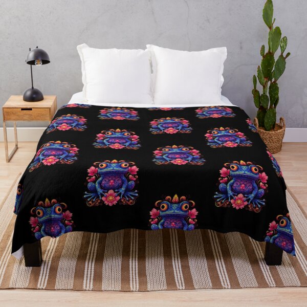 Item preview, Colorful Floral Frog: A Playful Touch to Your Style and Home Decor designed and sold by ThePurpleMelon.