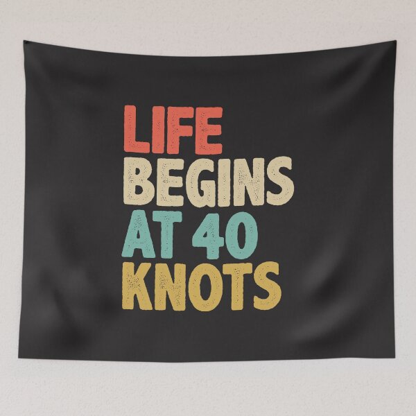 Item preview, Life begins at 40 knots - Kitesurfing designed and sold by cidolopez.