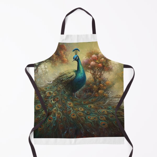 Item preview, Wild Peacock in the Wild Abstract Painting designed and sold by MPCFICTION.