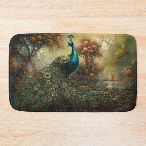 Item preview, Wild Peacock in the Wild Abstract Painting designed and sold by MPCFICTION.