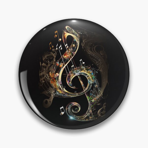 Item preview, Abstract golden treble clef designed and sold by Artbellachi.