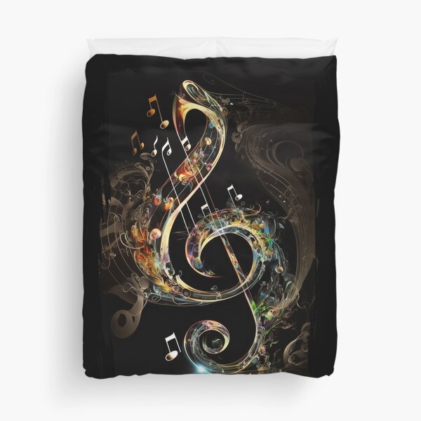 Item preview, Abstract golden treble clef designed and sold by Artbellachi.