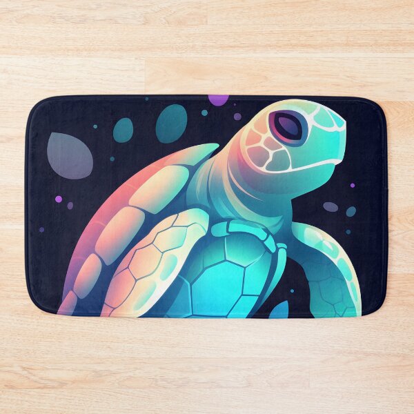 Item preview, Majestic Turtle in Bright Colors | World Turtle Day designed and sold by StickeryPickery.