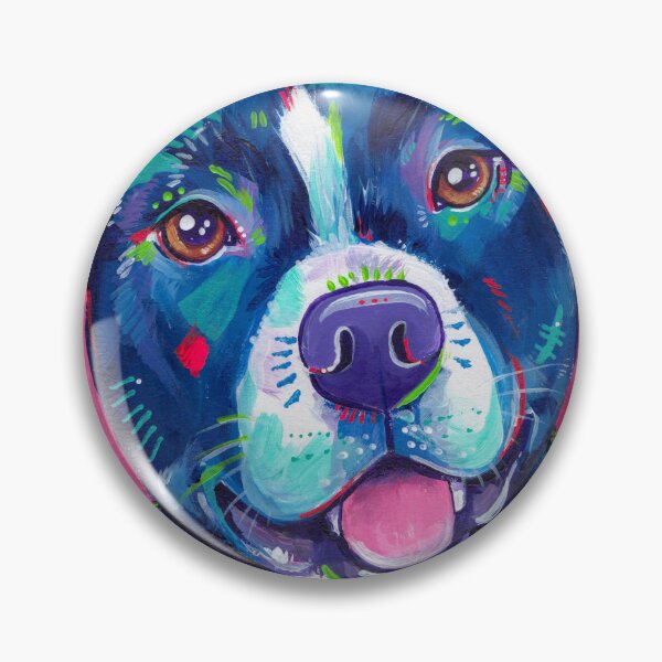 Item preview, Pitbull dog portrait "Milly" designed and sold by EveiArt.