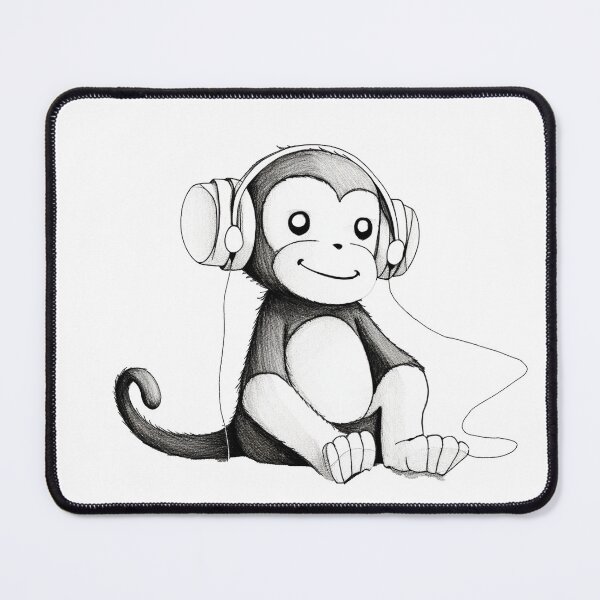 Item preview, Music monkey: a little monkey listening to music designed and sold by Relephants.