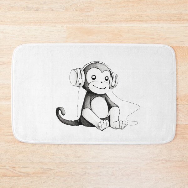 Item preview, Music monkey: a little monkey listening to music designed and sold by Relephants.