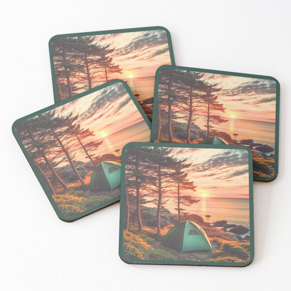Item preview, Sunset Campground designed and sold by MountainPaws.