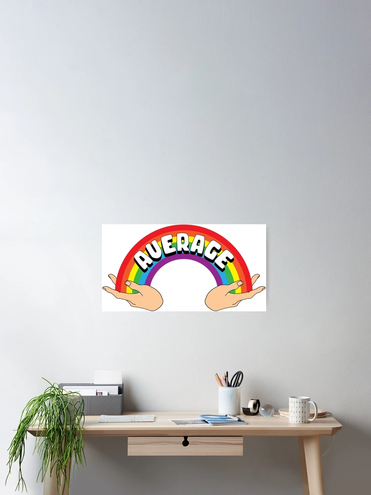 Thumbnail 2 of 3, Poster, Average Rainbow designed and sold by RottenDayDesign.