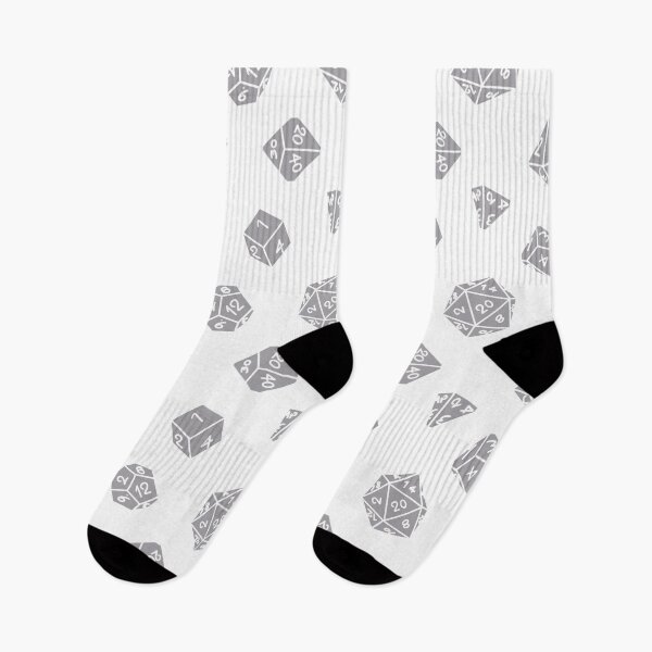 Item preview, Light Gray DND TTRPG Dice Repeating Pattern designed and sold by ReverieFab.