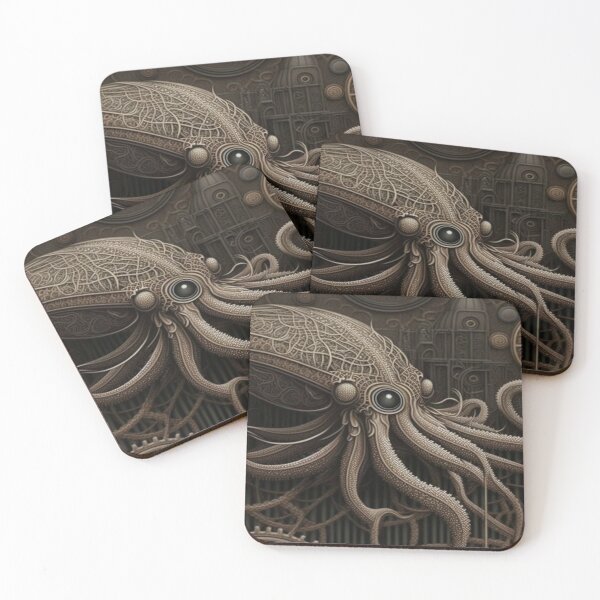 Item preview, Steampunk Tentacled Sea Monster designed and sold by gullettm.