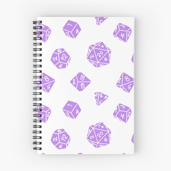 Item preview, Lilac DND TTRPG Dice Repeating Pattern designed and sold by ReverieFab.