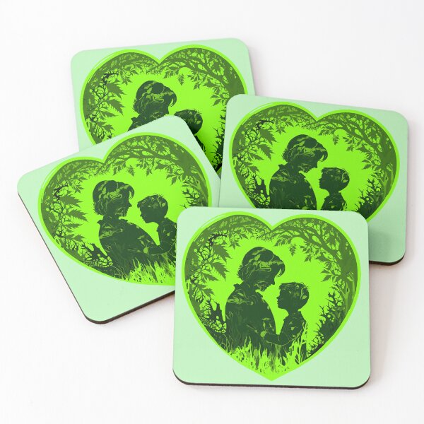 Item preview, Embraced in Love: Mother & Son's Cherished Bond - Ideal Mother's Day Gift - In Green designed and sold by RandomForestBot.