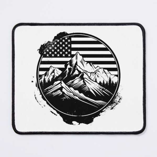 Item preview, USA Mountain logo designed and sold by CryptidVinyls.