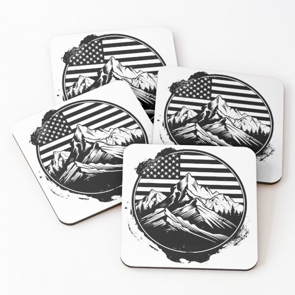 Item preview, USA Mountain logo designed and sold by CryptidVinyls.