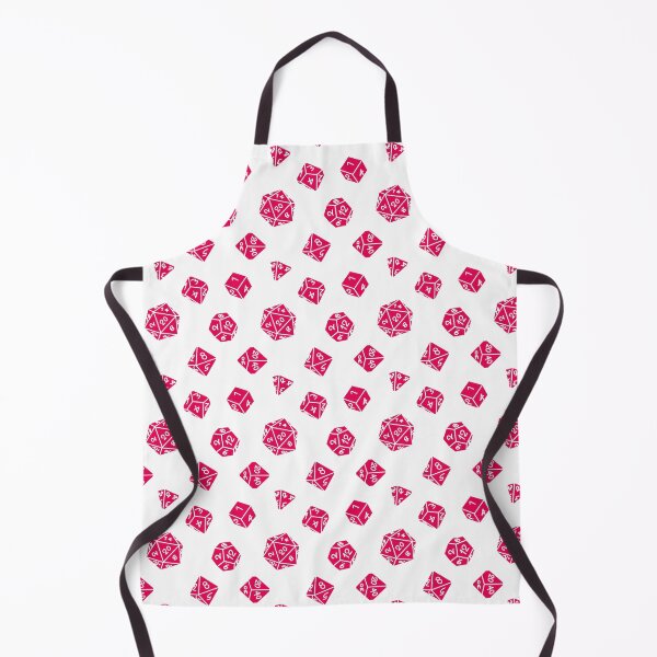 Item preview, Magenta DND TTRPG Dice Repeating Pattern designed and sold by ReverieFab.