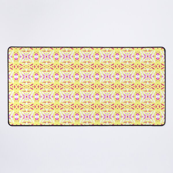 Item preview, Maximalist Warm Colours Summer Yellow Pink White Red Geometric Lattice Pattern designed and sold by PatternPerfect.