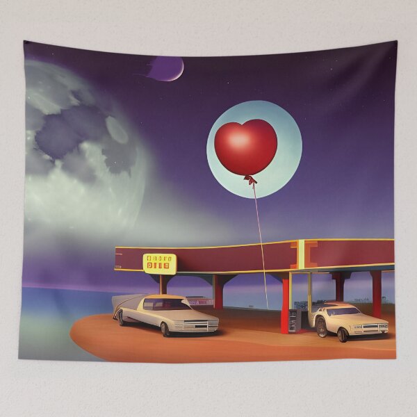 Item preview, Retro gas station on Mars designed and sold by kharamoot.