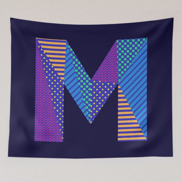Item preview, Alphabet Letter M Screen Print Design designed and sold by ToluaPrints.
