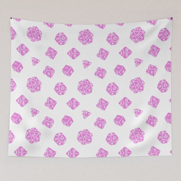 Item preview, Rose DND TTRPG Dice Repeating Pattern designed and sold by ReverieFab.