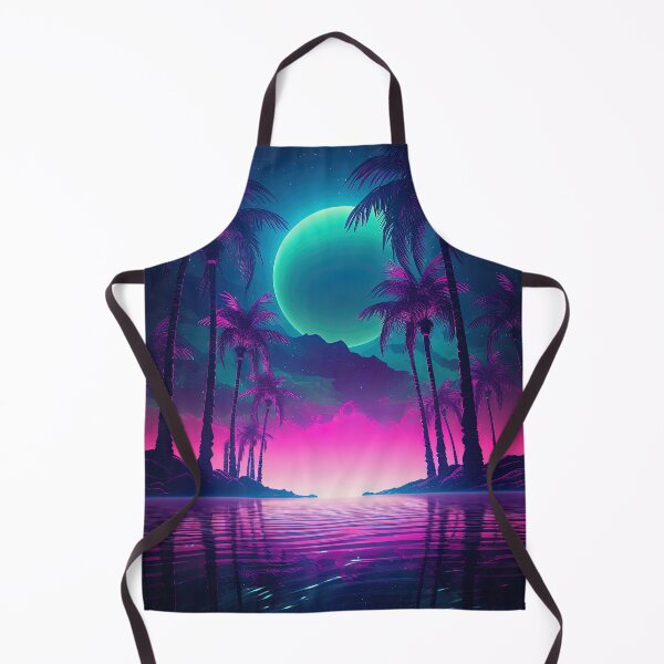 Item preview, Synthwave Oasis: A Nighttime Escape to Paradise designed and sold by Mullet Monkey.
