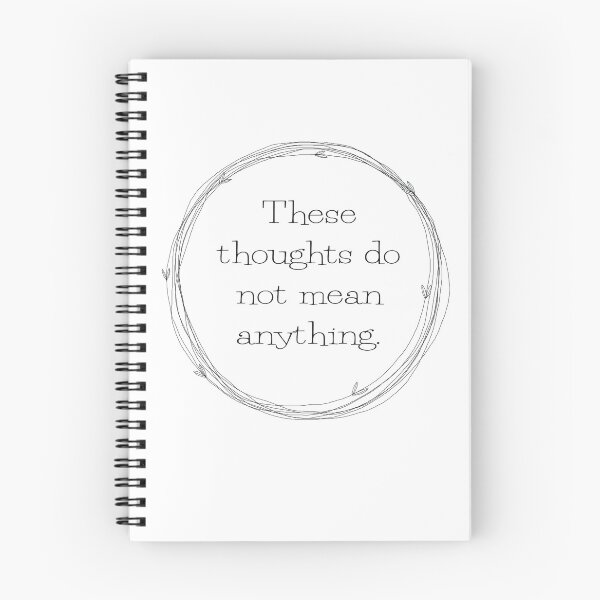 Item preview, ACIM lesson 4 These thoughts do not mean anything… designed and sold by Amanda Webster.