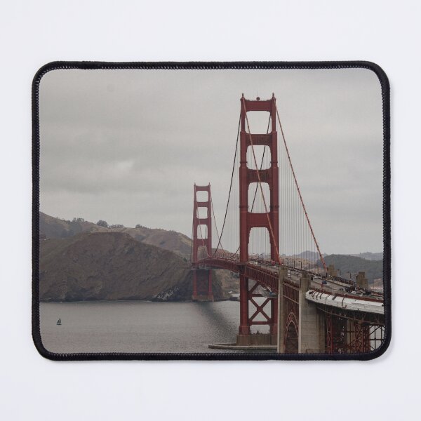 Item preview, Golden Gate Bridge San Francisco Photography With Clouds and Sail Boat designed and sold by maddiebusick.