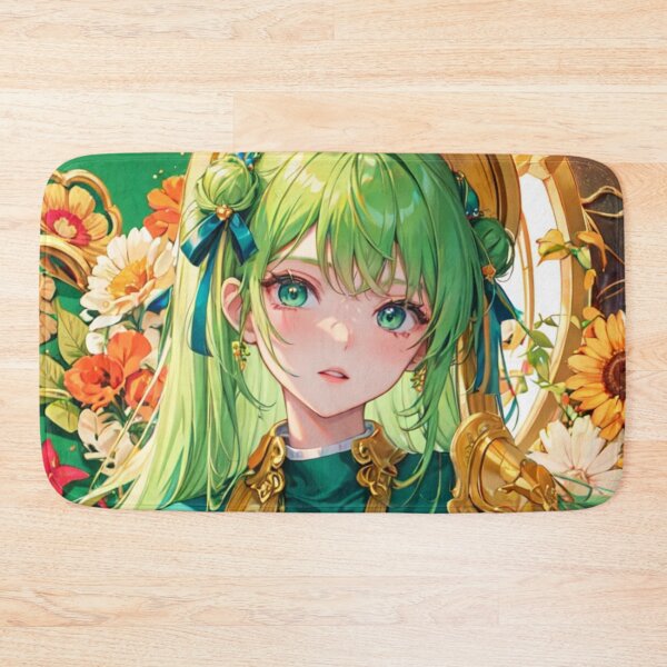 Item preview, Green Haired Royal Anime Girl designed and sold by ViridianSonder.