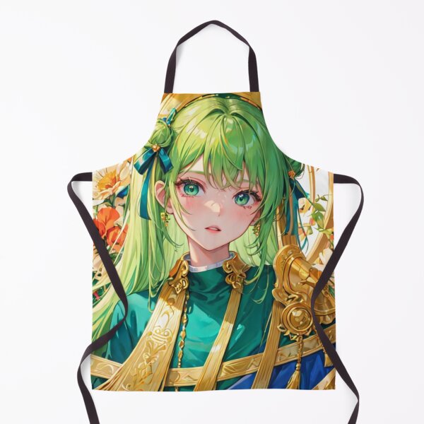 Item preview, Green Haired Royal Anime Girl designed and sold by ViridianSonder.