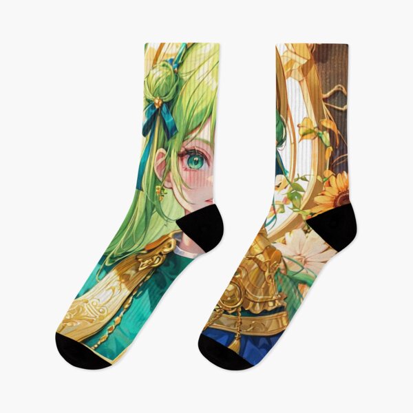 Item preview, Green Haired Royal Anime Girl designed and sold by ViridianSonder.