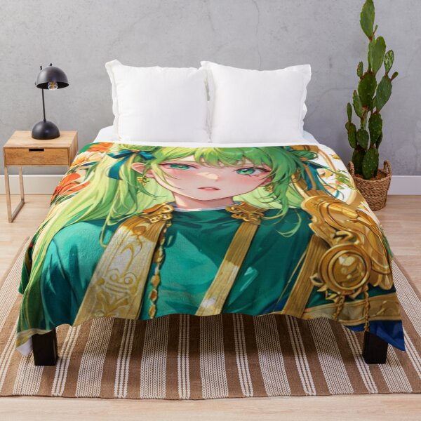 Item preview, Green Haired Royal Anime Girl designed and sold by ViridianSonder.