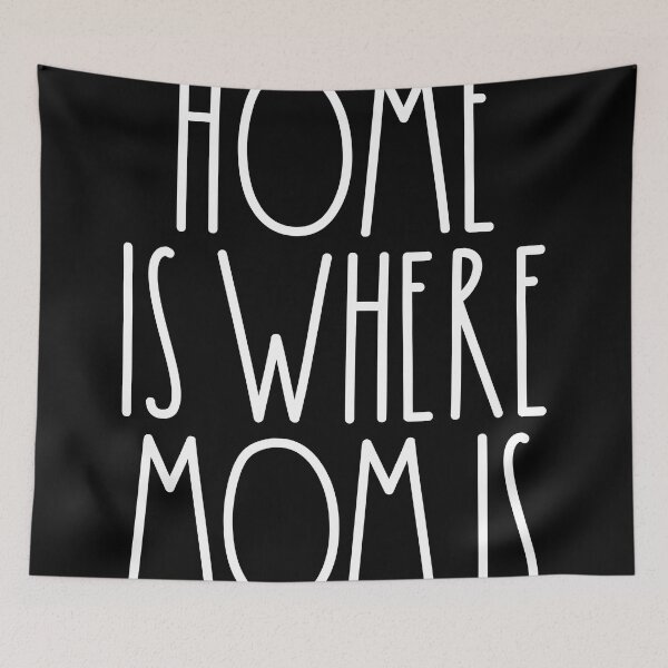 Item preview, Home Is Where Mom Is White Rae Dunn Inspired Farmhouse Decor designed and sold by FineElephant.