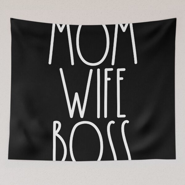 Item preview, Mom Wife Boss White Rae Dunn Inspired Farmhouse Decor designed and sold by FineElephant.