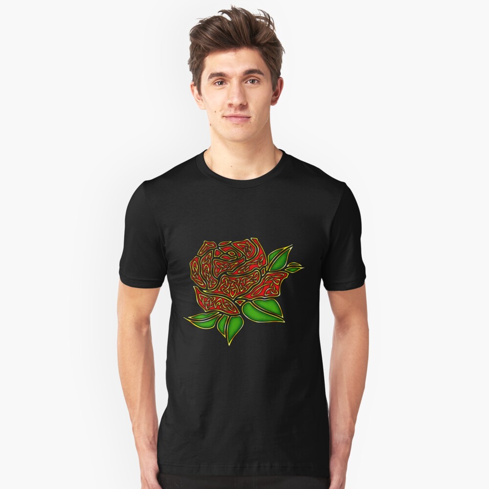 Celtic Rose Slim Fit T-Shirt