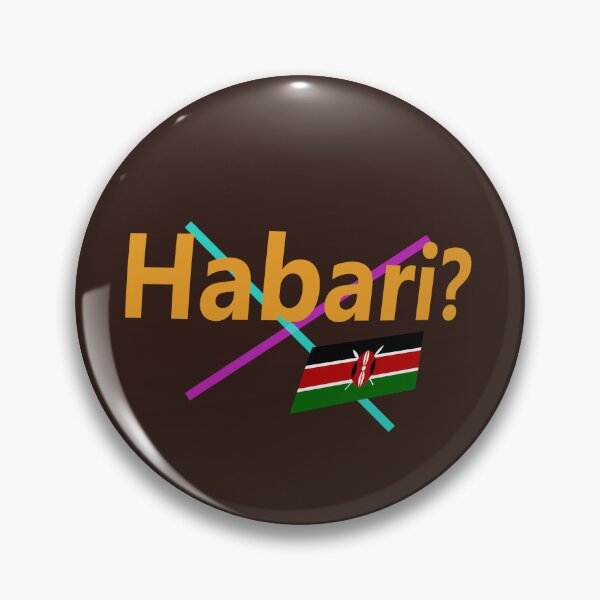 Item preview,  Habari (hello in Swahili) abstract design designed and sold by lobodelnoir.