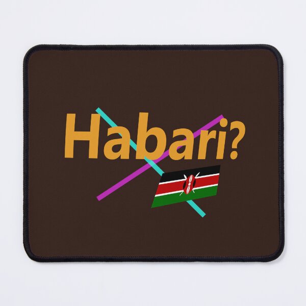Item preview, Habari (hello in Swahili) abstract design designed and sold by lobodelnoir.