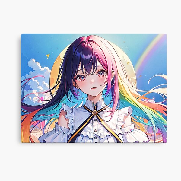 Japanese Anime Girl Rainbow Punk Kawaii Manga Digital Art by The Perfect  Presents - Fine Art America