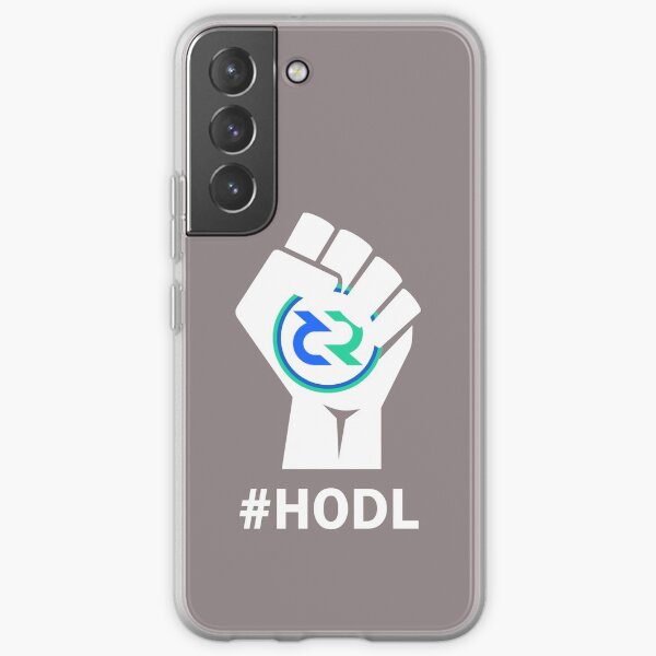 HODL Decred-Fist HODLing DCR Logo-white Samsung Galaxy Soft Case