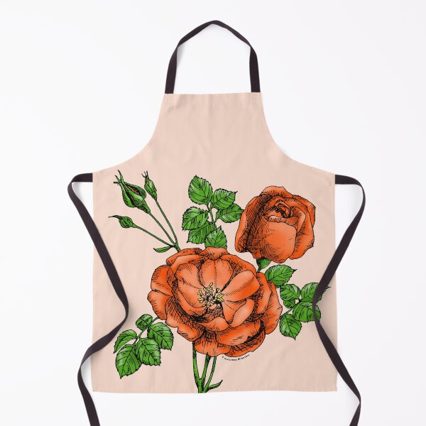 Item preview, Orange Cupped Rose Bloom Double 16-25 Petals In 3 Rows designed and sold by Rachael Taylor.