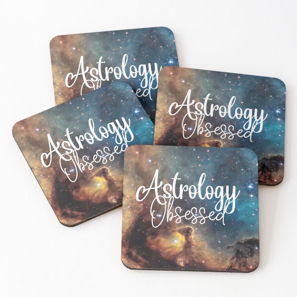 Item preview, Astrology Obsessed Text and Outer Space Sticker designed and sold by YenaRay.