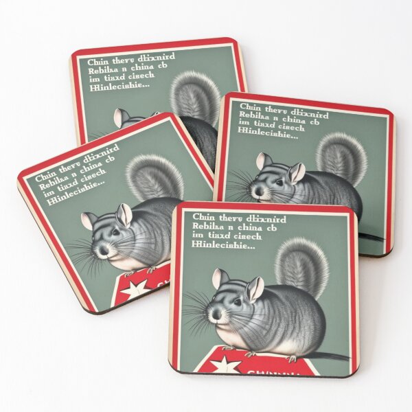 Item preview, Chinchilla Political Poster designed and sold by katiebca2.