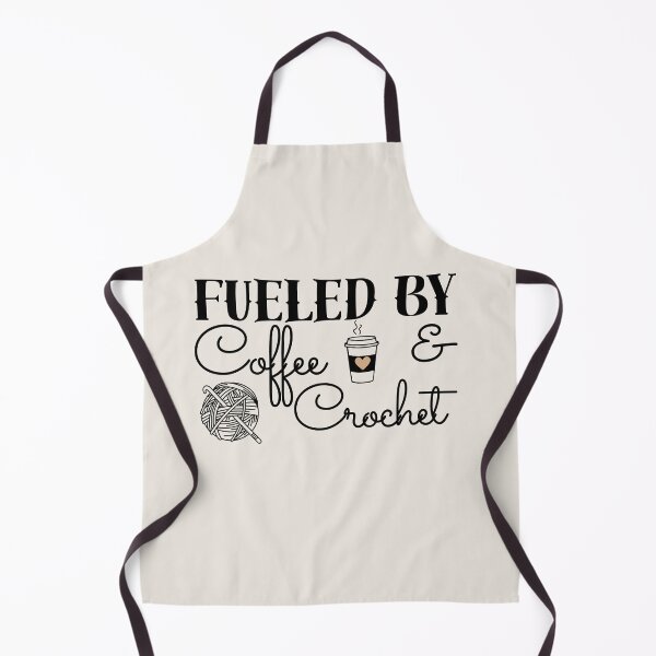 Item preview, Fueled by Coffee & Crochet - black text designed and sold by aliveinmiddle.