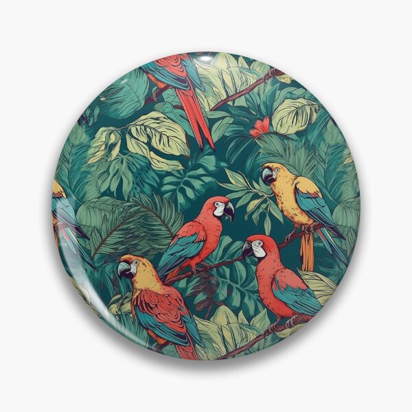 Item preview, Tropical Bird Pattern designed and sold by AnimalisticArts.
