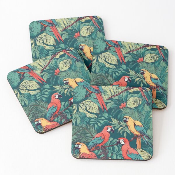 Item preview, Tropical Bird Pattern designed and sold by AnimalisticArts.