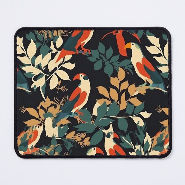 Item preview, Minimalistic Tropical Bird Pattern designed and sold by AnimalisticArts.