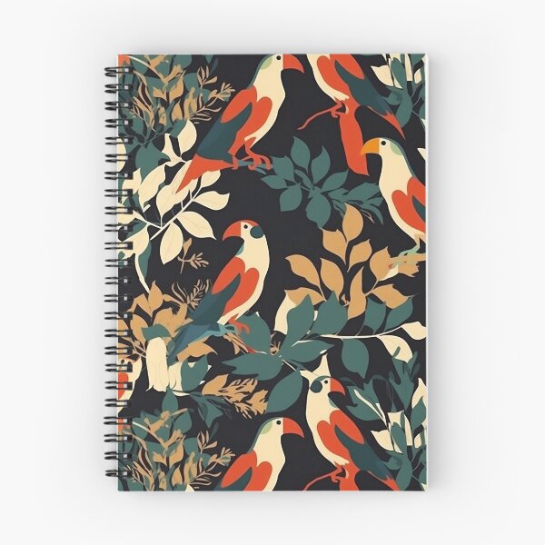 Item preview, Minimalistic Tropical Bird Pattern designed and sold by AnimalisticArts.