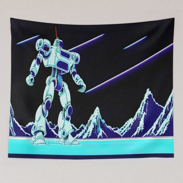 Item preview, ANIME ROBOT ICY MOUNTAIN SKY  designed and sold by Danzdma.