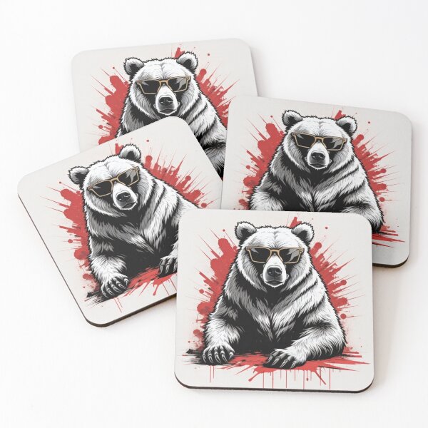 Item preview, Dont Poke The Bear Warning Funny Inksplatter Artwork  designed and sold by Michael Voyler.